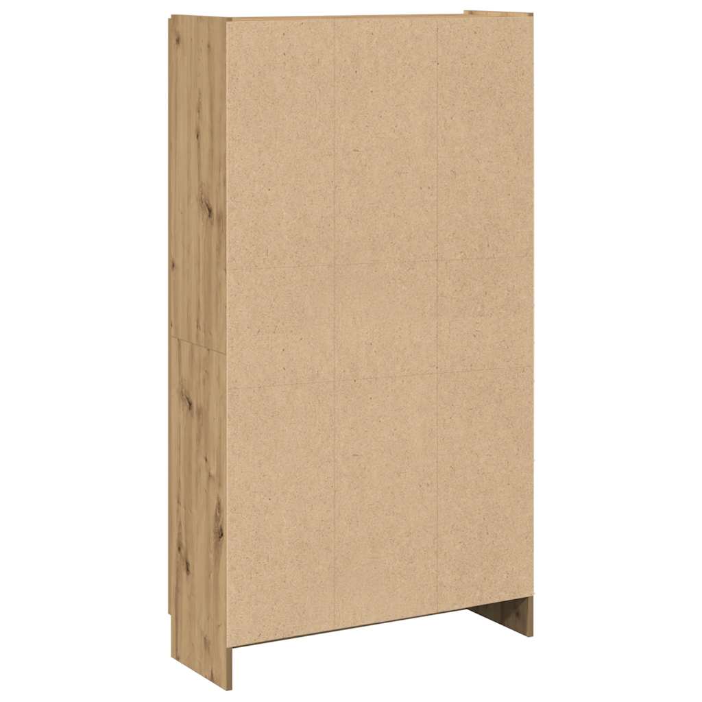 vidaXL Bahut chêne artisan 82,5 x 30,5 x 150 cm bois d'ingénierie