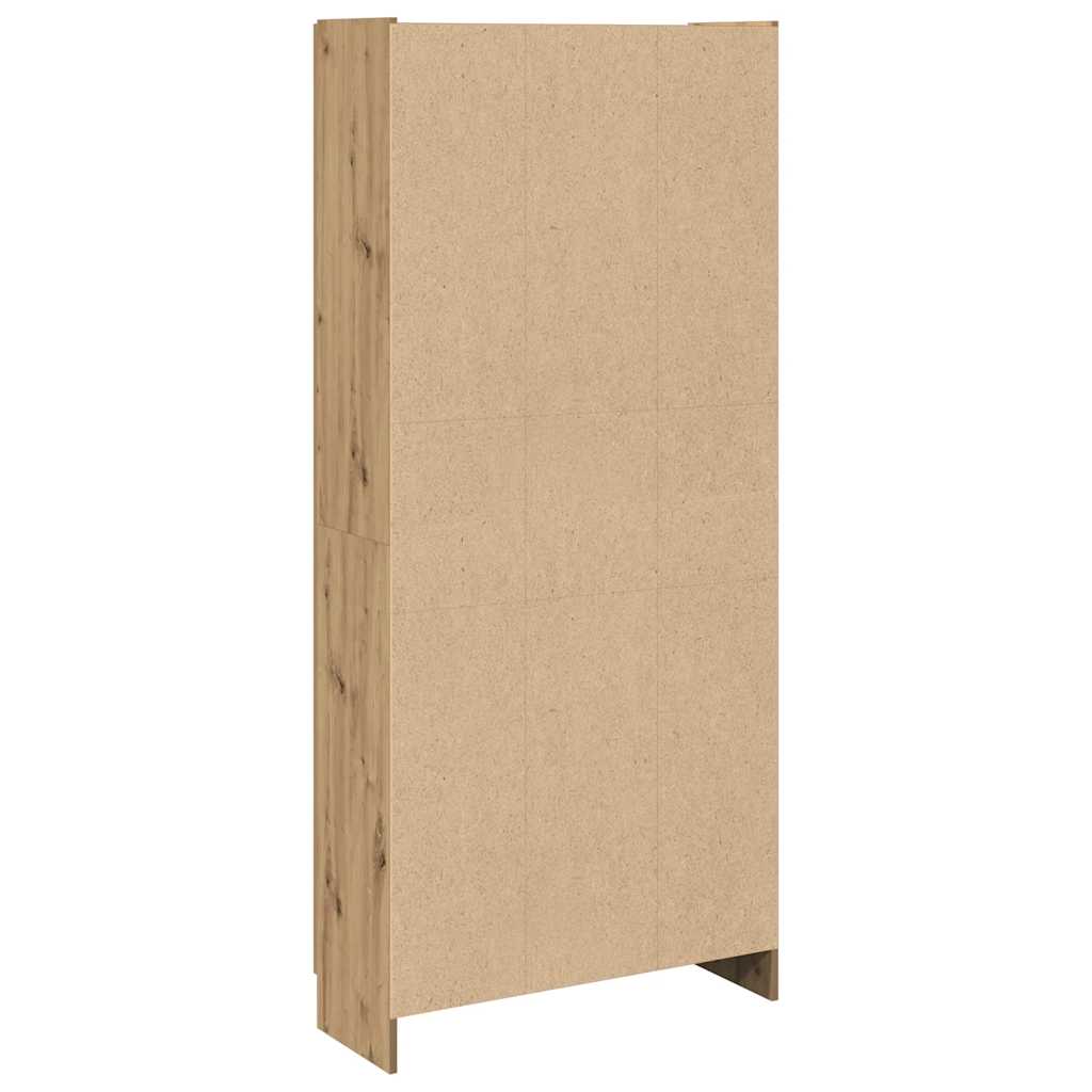 vidaXL Highboard Chêne Artisan 82,5x30,5x185 cm Bois d'ingénierie