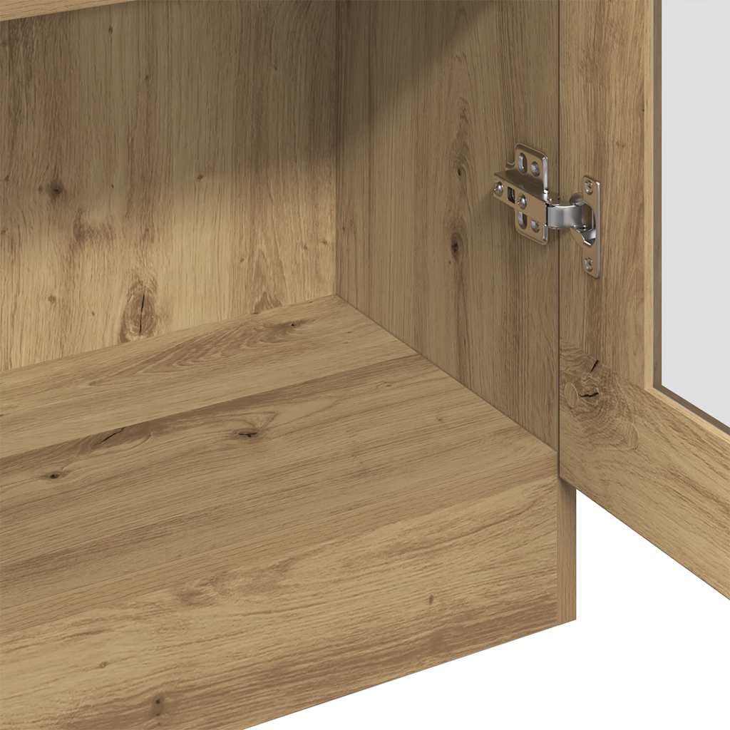 vidaXL Highboard Chêne Artisan 82,5x30,5x185 cm Bois d'ingénierie