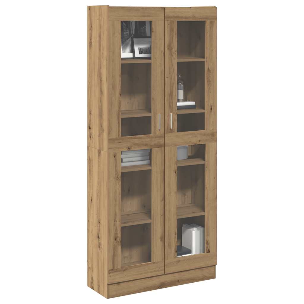 vidaXL Highboard Chêne Artisan 82,5x30,5x185 cm Bois d'ingénierie