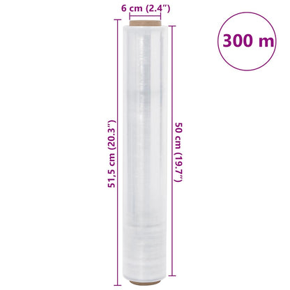 Stretchfolie 6 Stk. Transparent 20 μm 50 cm x 300 m