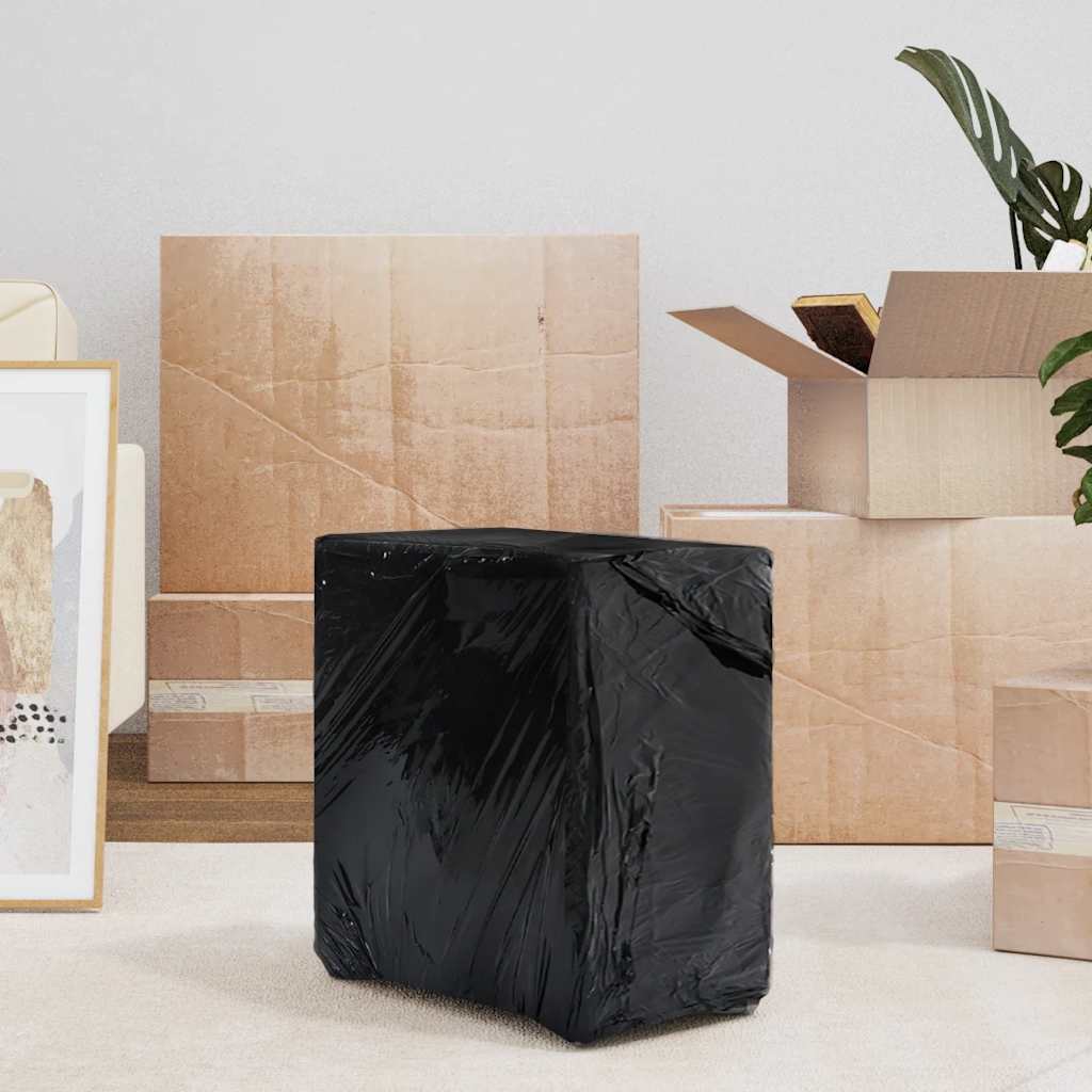 Stretchfolie 2 Stk. Schwarz 17 μm 50 cm x 150 m