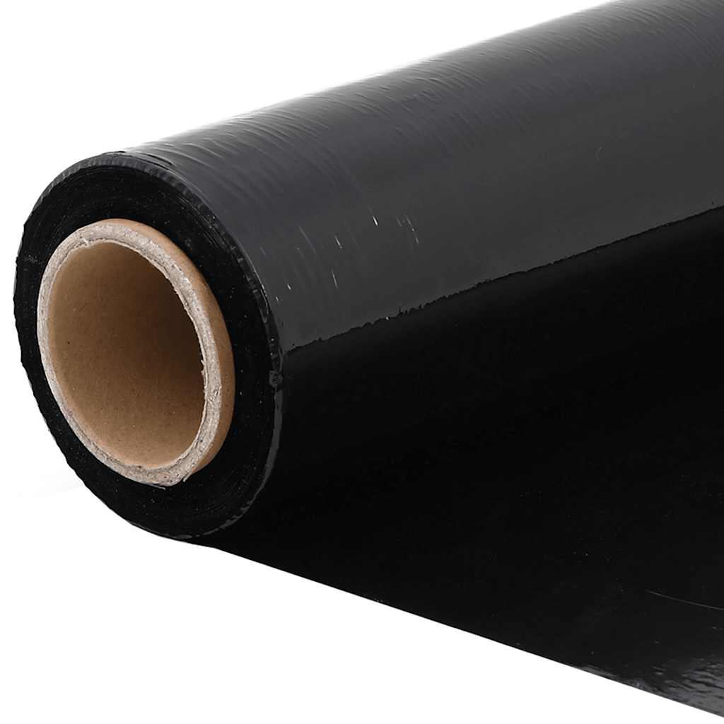 Stretchfolie 2 Stk. Schwarz 20 μm 50 cm x 150 m