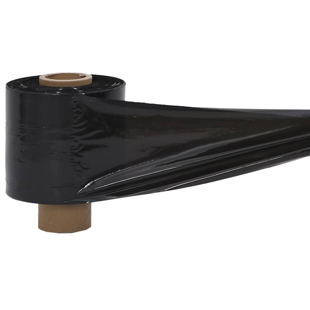 Stretchfolien 10 Stk. Schwarz 23 μm 10 cm x 300 m