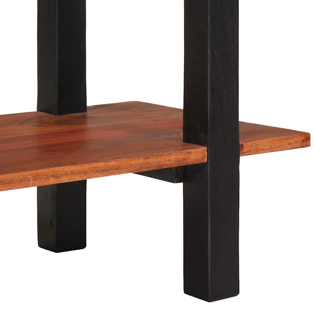vidaXL Konsolentisch mit Regal Braun und Schwarz 110 x 30 x 75 cm