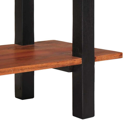 vidaXL Konsolentisch mit Regal Braun und Schwarz 110 x 30 x 75 cm