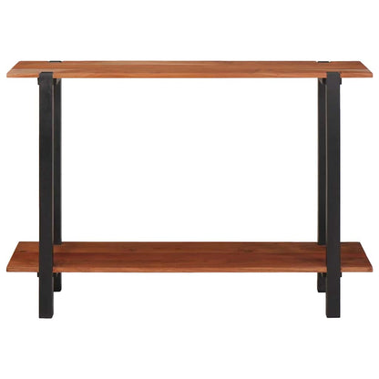 vidaXL Konsolentisch mit Regal Braun und Schwarz 110 x 30 x 75 cm