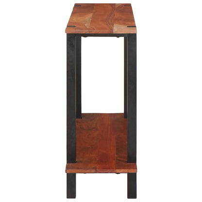vidaXL Konsolentisch mit Regal Braun und Schwarz 110 x 30 x 75 cm