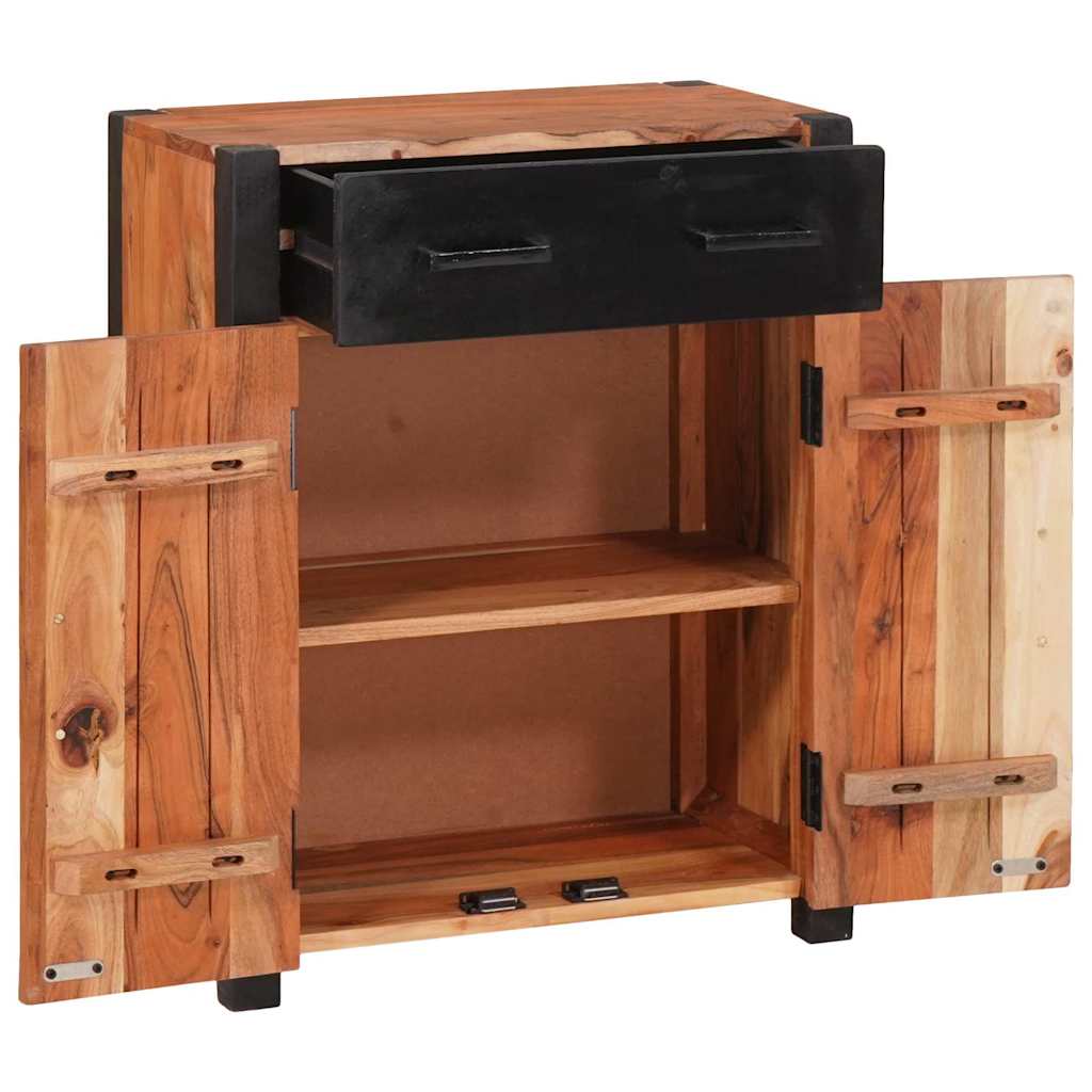 vidaXL Sideboard Braun 55 x 30 x 75 cm Massivholz Akazie