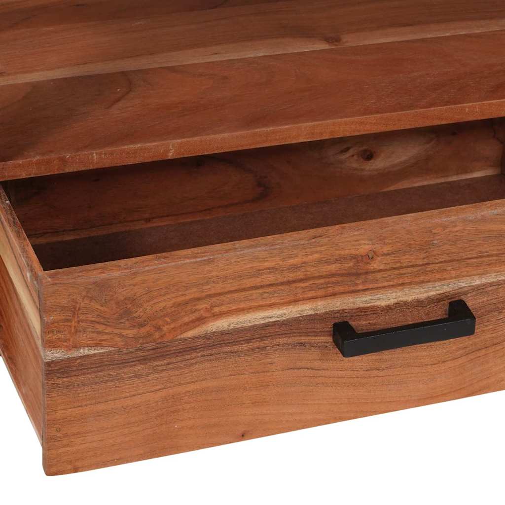 vidaXL Meuble TV avec étagère Marron 110 x 30 x 40 cm Bois d'acacia massif