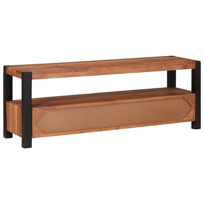 vidaXL Meuble TV avec étagère Marron 110 x 30 x 40 cm Bois d'acacia massif