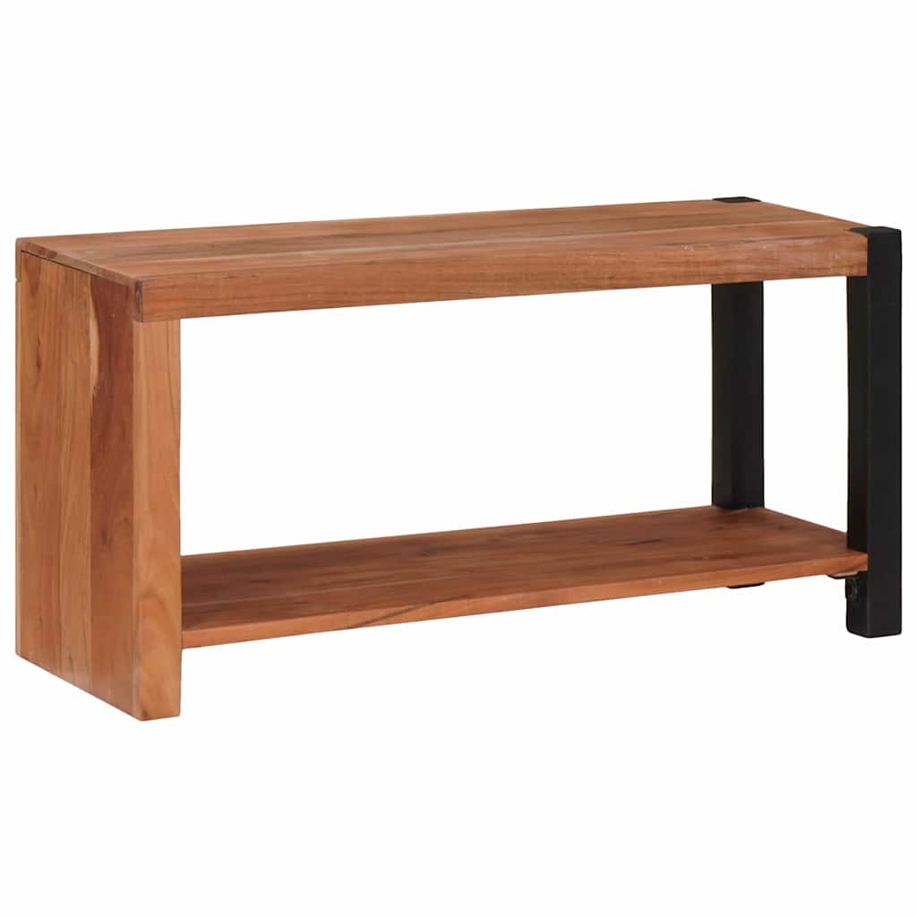 vidaXL Bücherregal Braun 80 x 30 x 40 cm Massivholz Akazie