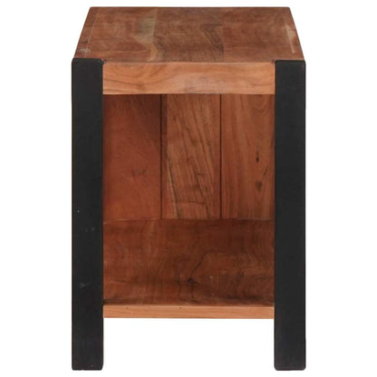 vidaXL Bücherregal Braun 80 x 30 x 40 cm Massivholz Akazie