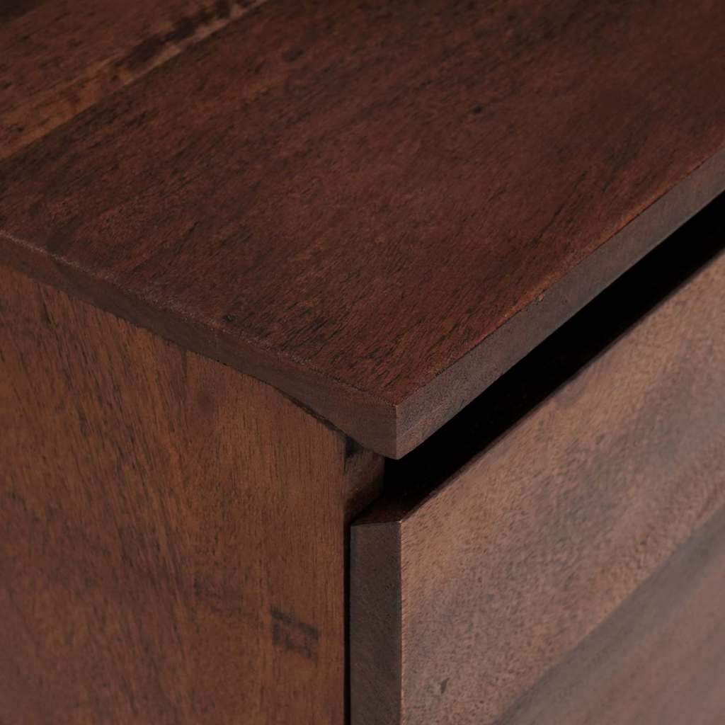 vidaXL Meuble TV, bois d'acacia massif, 110x30x36 cm, marron miel