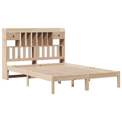 vidaXL Massivholzbett mit Regal ohne Matratze 160x200 cm Kiefernholz