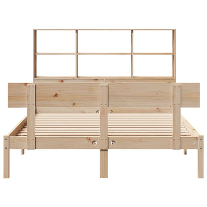 vidaXL Massivholzbett mit Regal ohne Matratze 160x200 cm Kiefernholz