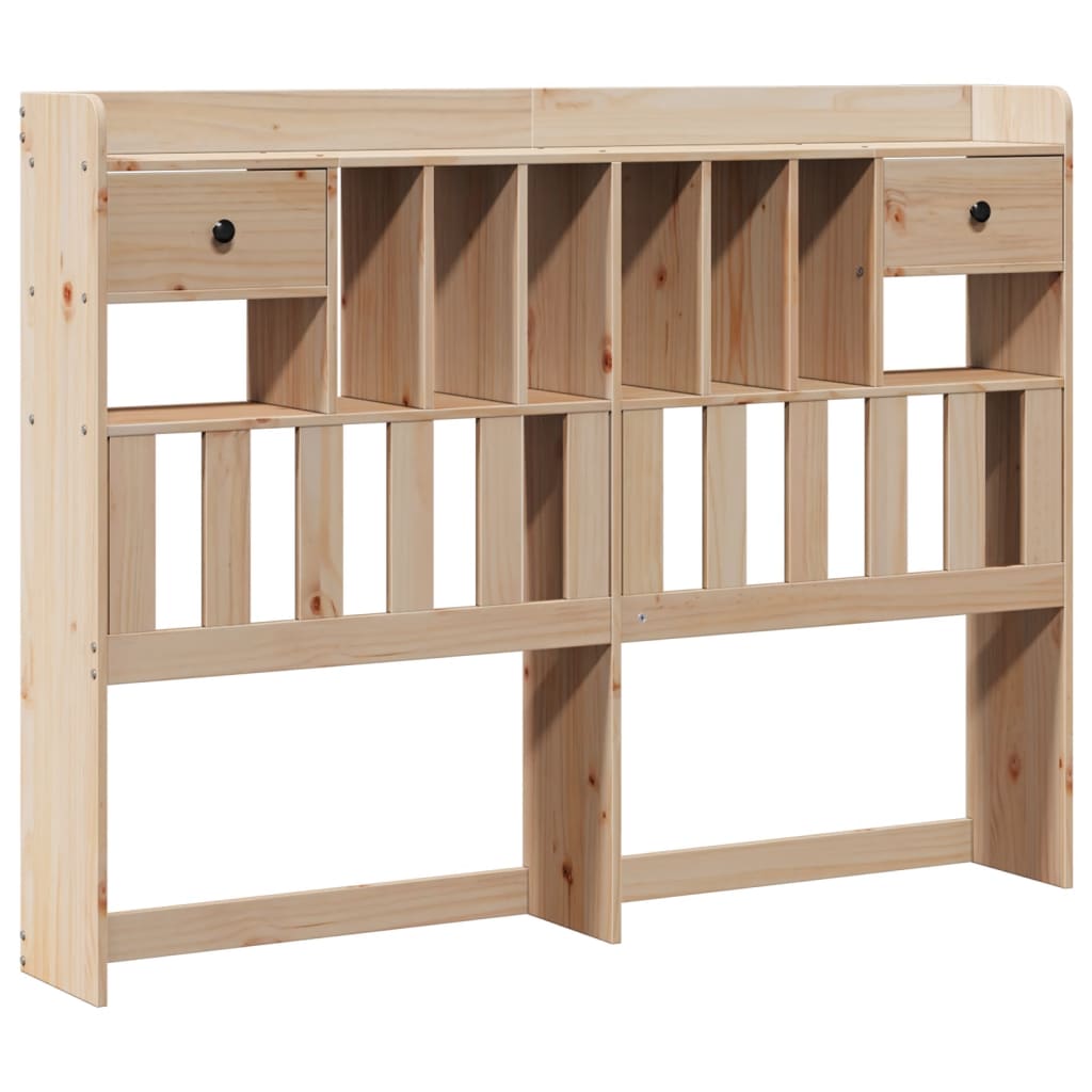 vidaXL Massivholzbett mit Regal ohne Matratze 160x200 cm Kiefernholz