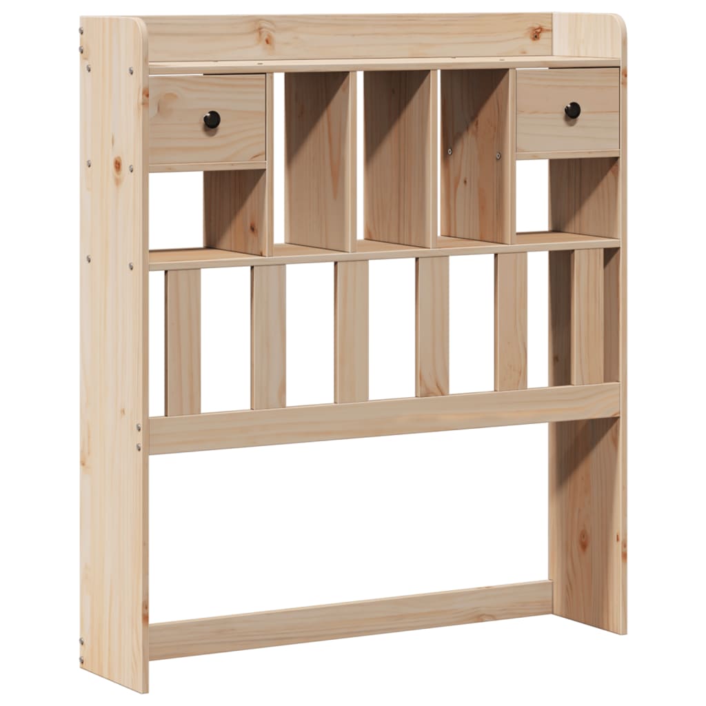 vidaXL Massivholzbett mit Regal ohne Matratze 100x200 cm Kiefer