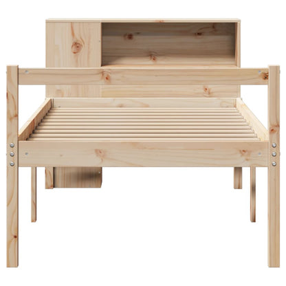vidaXL Massivholzbett mit Regal ohne Matratze 90x190 cm Kiefer