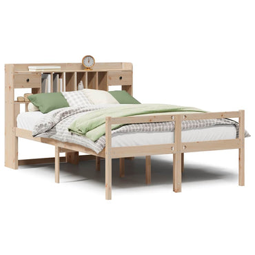vidaXL Massivholzbett mit Regal ohne Matratze 160x200 cm Kiefernholz
