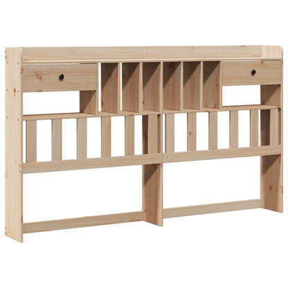 vidaXL Massivholzbett mit Regal ohne Matratze 180x200 cm Kiefernholz