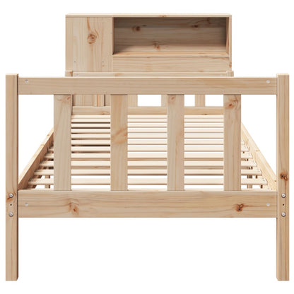 vidaXL Bücherregalbett ohne Matratze 75x190 cm Massivholz Kiefer
