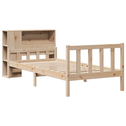 vidaXL Massivholzbett mit Regal ohne Matratze 100x200 cm Kiefer