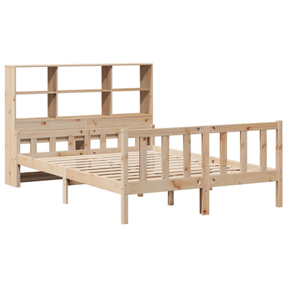 vidaXL Massivholzbett mit Regal ohne Matratze 160x200 cm Kiefernholz