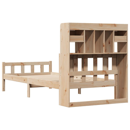 vidaXL Massivholzbett mit Regal ohne Matratze 100x200 cm Kiefer
