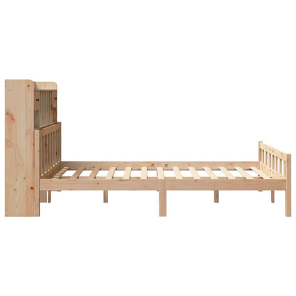 vidaXL Massivholzbett mit Regal ohne Matratze 160x200 cm Kiefernholz
