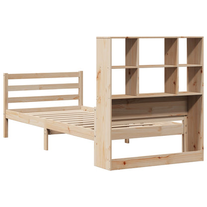 vidaXL Massivholzbett mit Regal ohne Matratze 90x200 cm Kiefer