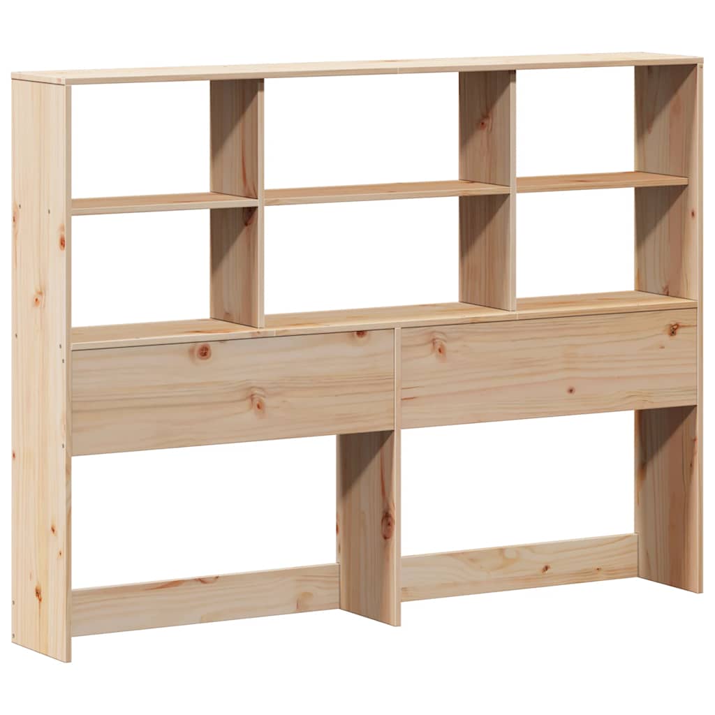 vidaXL Massivholzbett mit Regal ohne Matratze 150x200 cm Kiefernholz