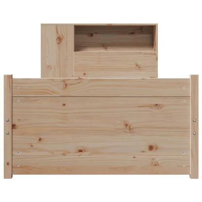 vidaXL Bücherregalbett ohne Matratze 75x190 cm Massivholz Kiefer