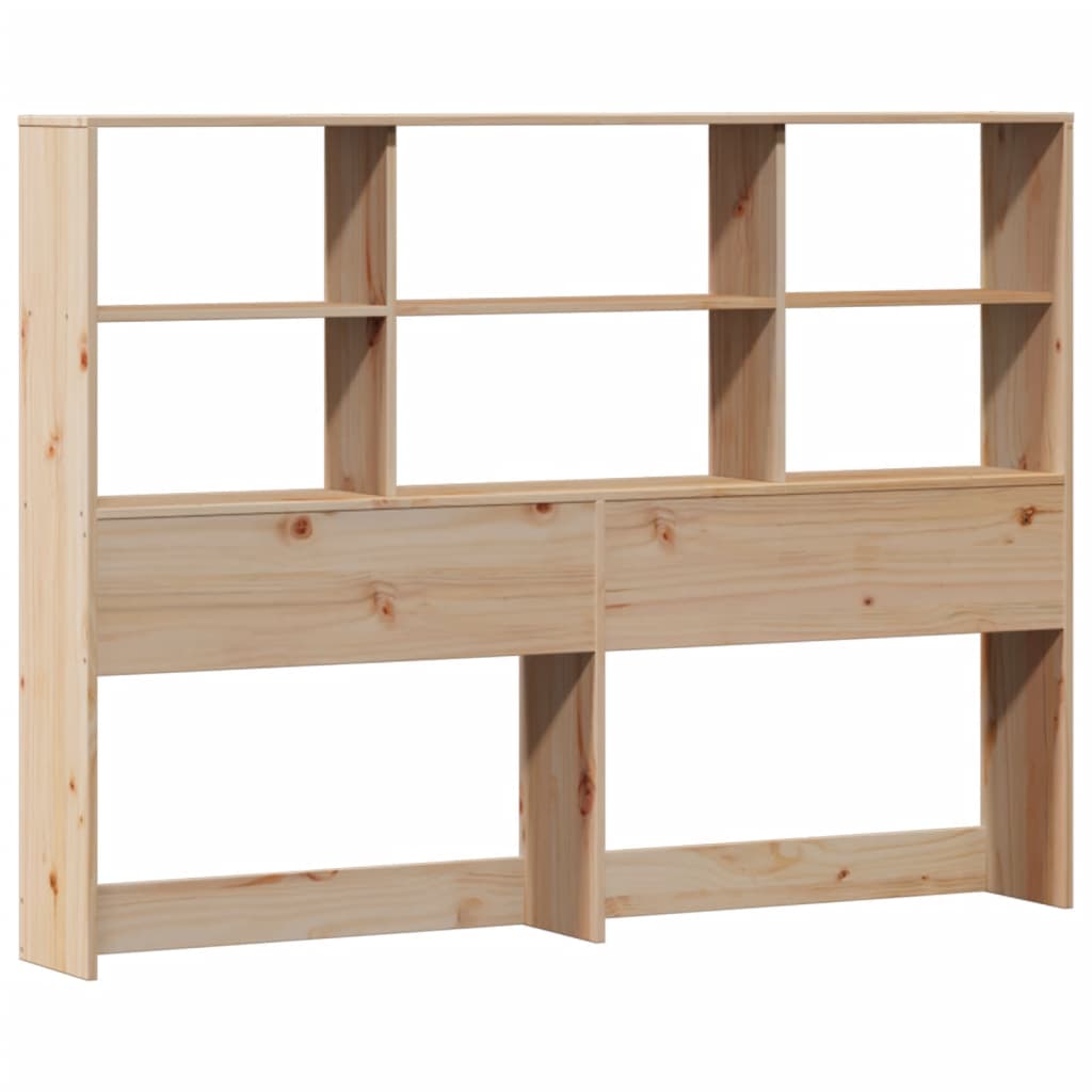 vidaXL Massivholzbett mit Regal ohne Matratze 150x200 cm Kiefer