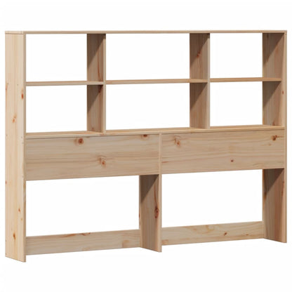 vidaXL Massivholzbett mit Regal ohne Matratze 150x200 cm Kiefer