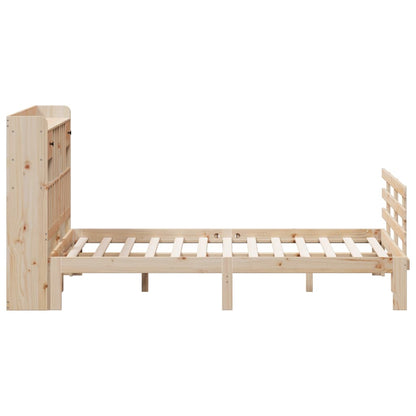 vidaXL Massivholzbett mit Regal ohne Matratze 140x200 cm Kiefer