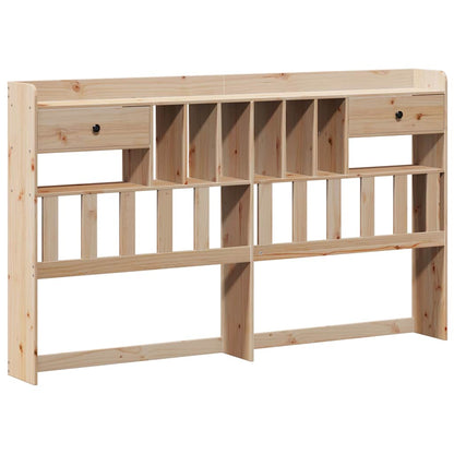 vidaXL Massivholzbett mit Regal ohne Matratze 180x200 cm Kiefer