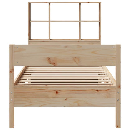 vidaXL Massivholzbett mit Regal ohne Matratze 90x190 cm Kiefer