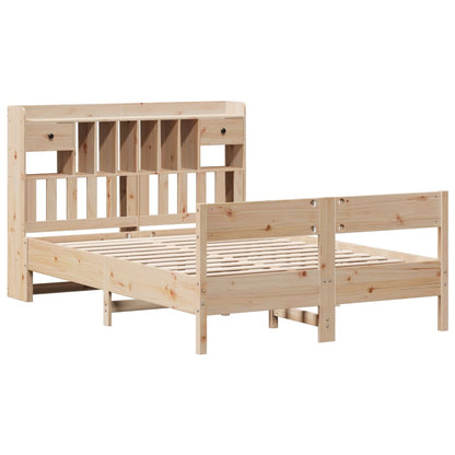 vidaXL Massivholzbett mit Regal ohne Matratze 160x200 cm Kiefer