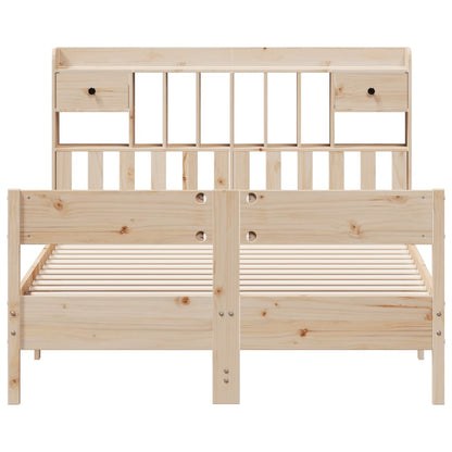 vidaXL Massivholzbett mit Regal ohne Matratze 160x200 cm Kiefer