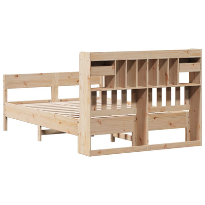 vidaXL Massivholzbett mit Regal ohne Matratze 160x200 cm Kiefer