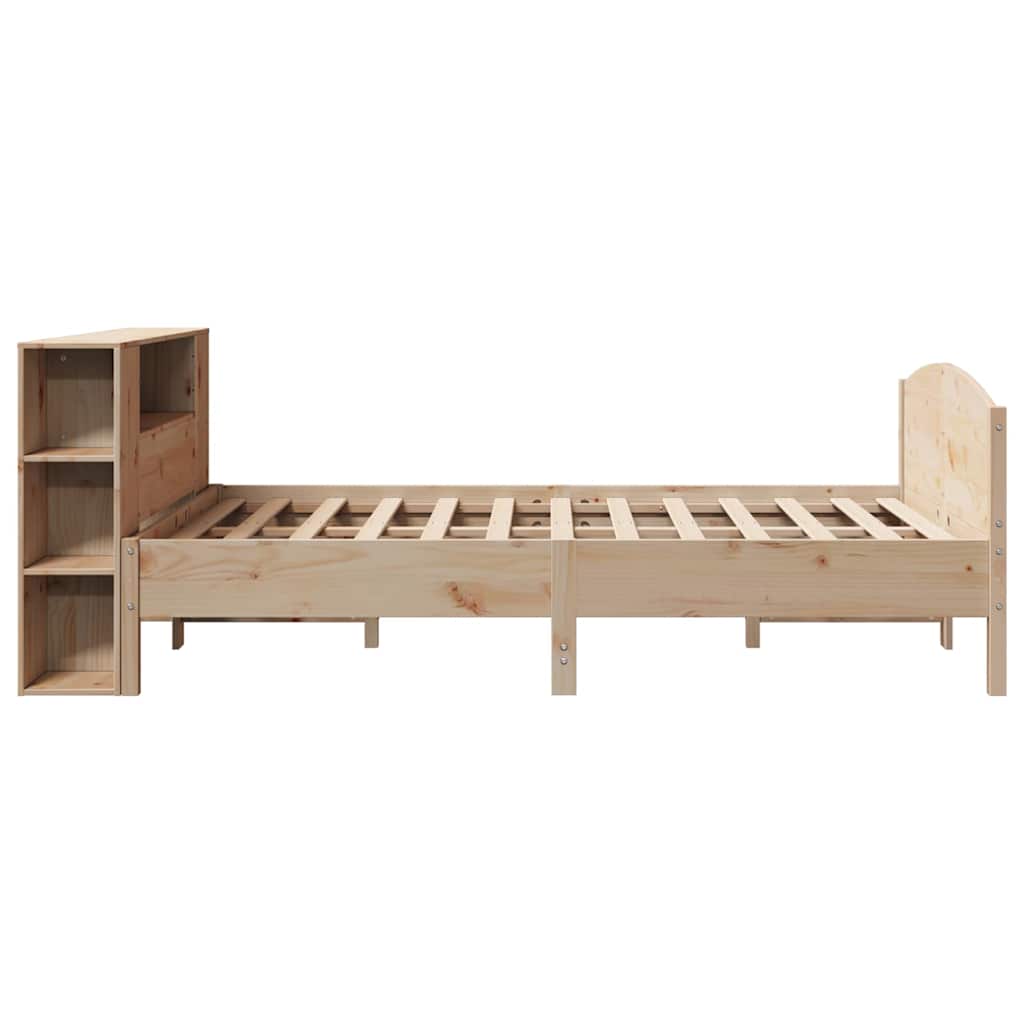 vidaXL Bücherregalbett ohne Matratze 120x200 cm Massivholz Kiefer