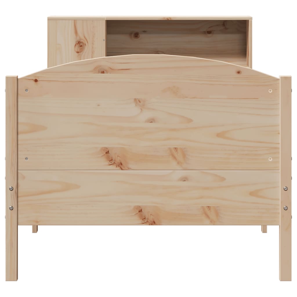 vidaXL Bücherregalbett ohne Matratze 75x190 cm Massivholz Kiefer
