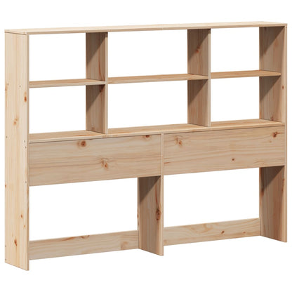 vidaXL Massivholzbett mit Regal ohne Matratze 150x200 cm Kiefer