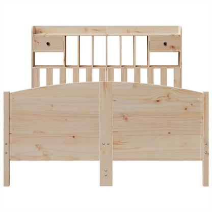 vidaXL Massivholzbett mit Regal ohne Matratze 160x200 cm Kiefer