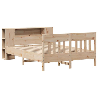 vidaXL Bücherregalbett ohne Matratze 120x200 cm Massivholz Kiefer