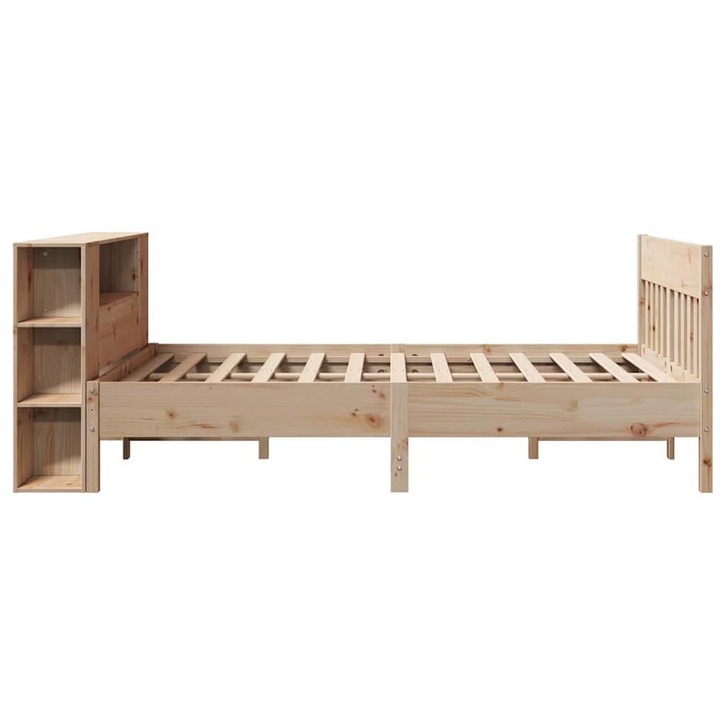 vidaXL Bücherregalbett ohne Matratze 120x200 cm Massivholz Kiefer
