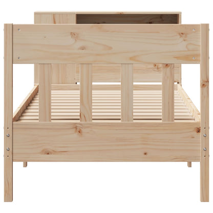 vidaXL Massivholzbett mit Regal ohne Matratze 90x190 cm Kiefer
