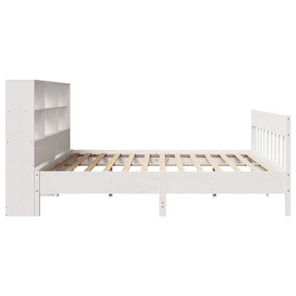 vidaXL Massivholzbett ohne Matratze Weiß 180x200 cm Kiefernholz