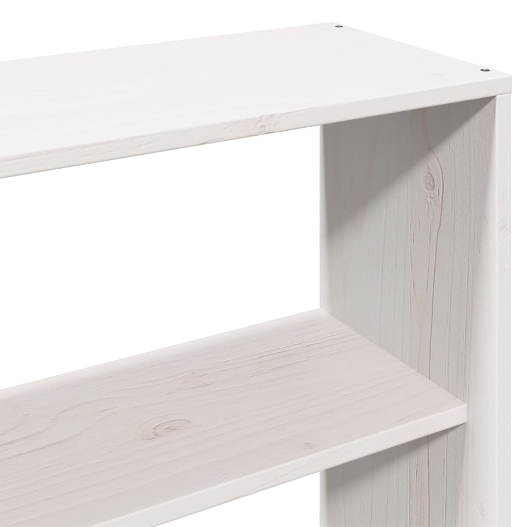 vidaXL Massivholzbett ohne Matratze Weiß 180x200 cm Kiefernholz